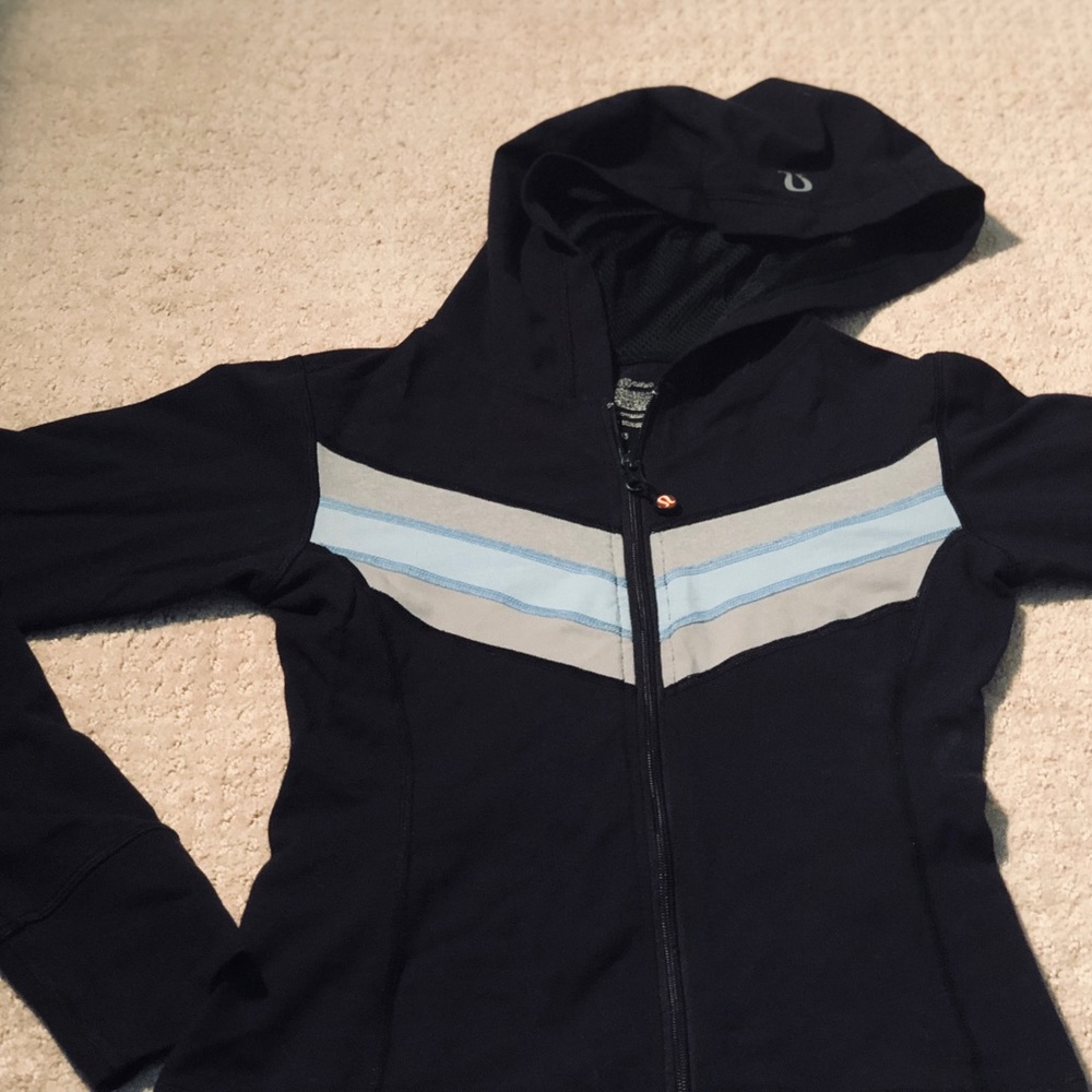 Lululemon Black Zip Up Hooded Jacket
